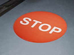 Stop Floor Symbol Marker