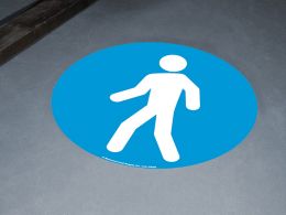 Walking Man Floor Symbol Marker