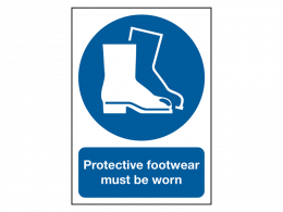 "Wear Boots" Mandatory Site Safety Sign