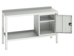 Welded Workbench with Cupboard