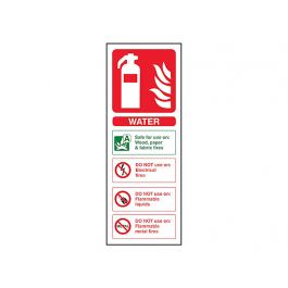 Water Fire Extinguisher Sign | Free Delivery