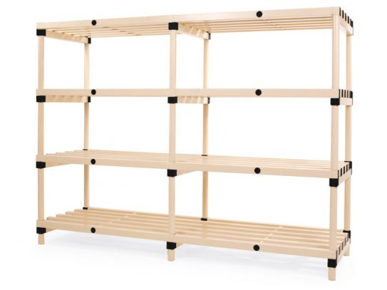 1495mm High Plastic Shelving