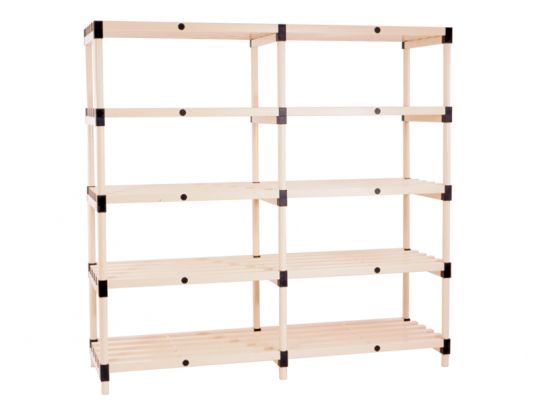 1940mm High Plastic Shelving