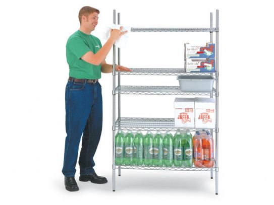 Chrome Wire Kitchen Shelving