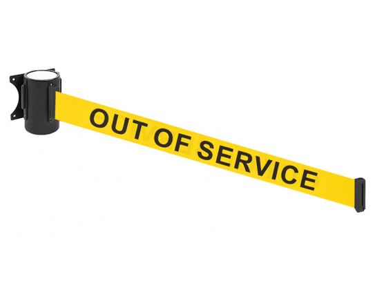 Out Of Service Retractable Barrier