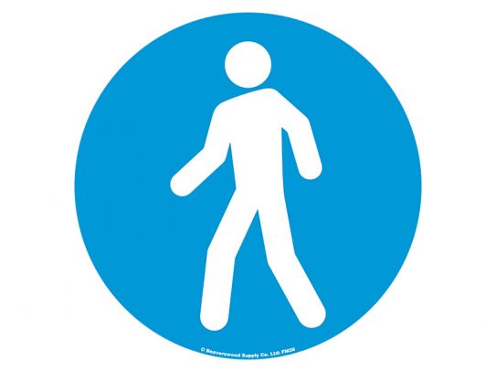 Walking Man Floor Symbol Marker
