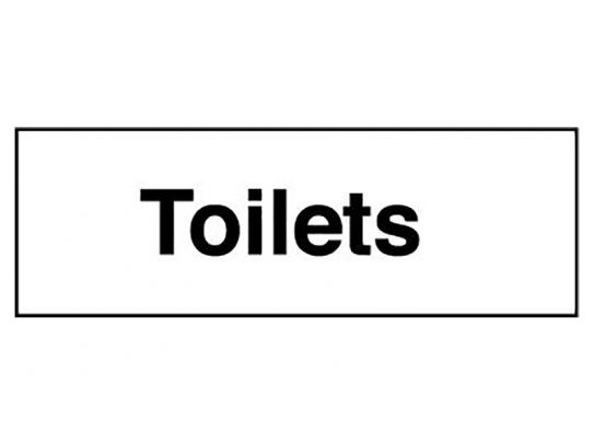 Toilets Washroom Sign