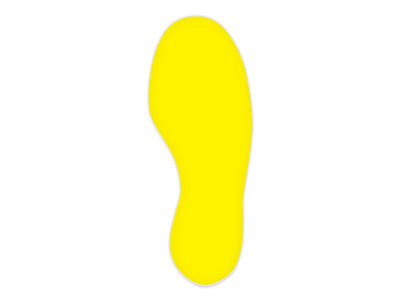 Footprint Floor Signal Markers (Yellow, 10)