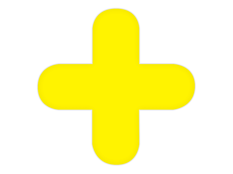 Cross Floor Signal Markers (Yellow, 10)