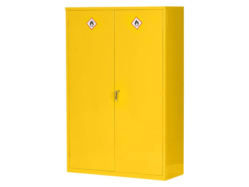 Flammable Goods Cupboard (1830H x 1223W x 470D, Yellow)