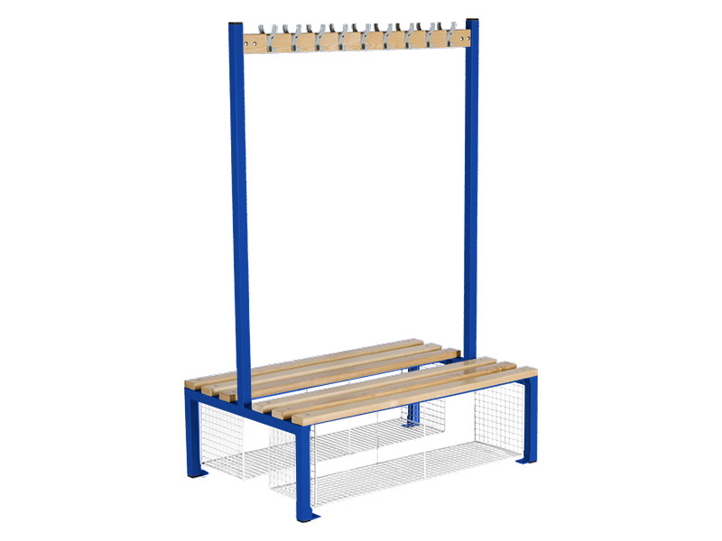 Double Sided Changing Room Benches (1200, Blue)