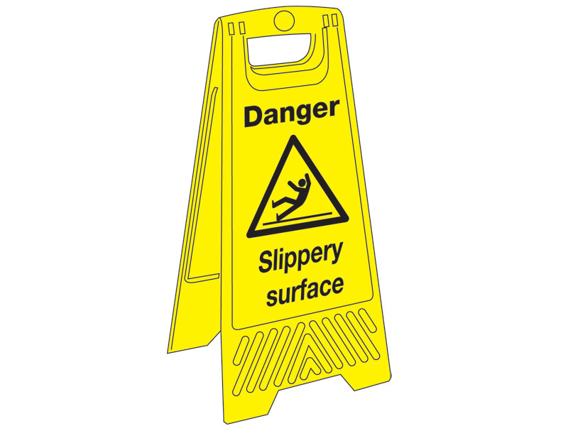 Janitorial Plastic Floor Signs (Caution, Wet Floor)