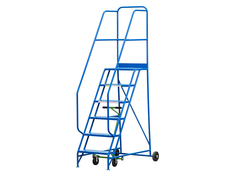 Warehouse Ladder (1500mm 6 Tread, Blue)
