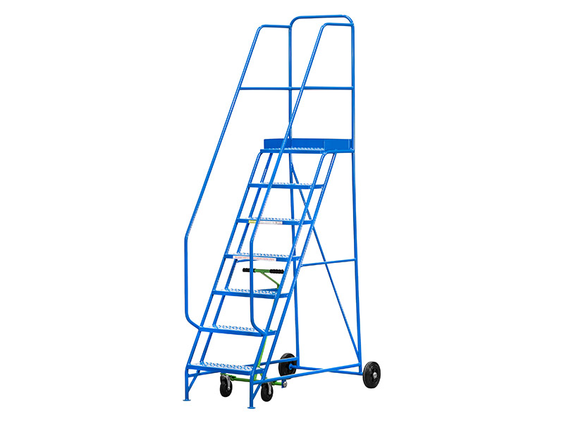 Mobile Safety Ladders (1750mm 7 Tread, Blue)