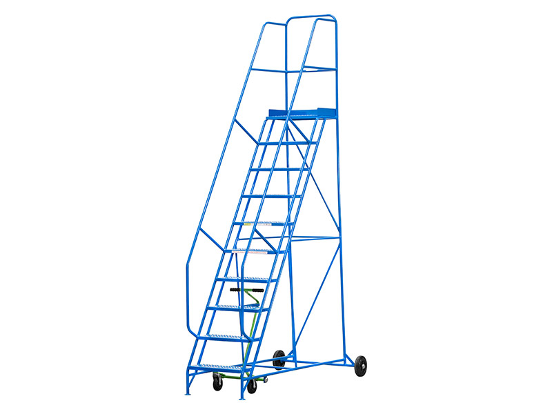 Industrial Safety Steps (2500mm 10 Tread, Blue)