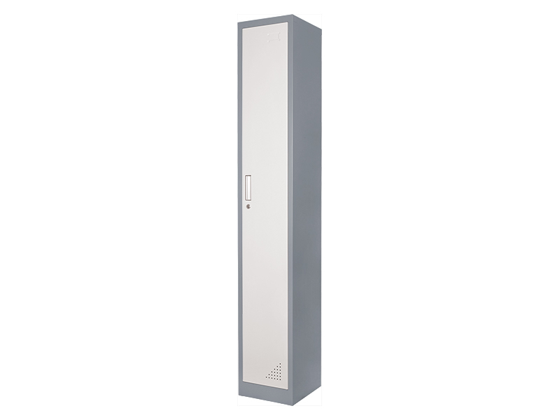 Single Metal Locker (1 Door, Grey)