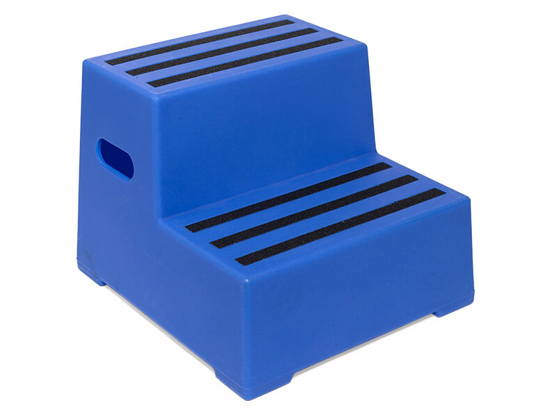 2 Step Plastic Steps (Blue)