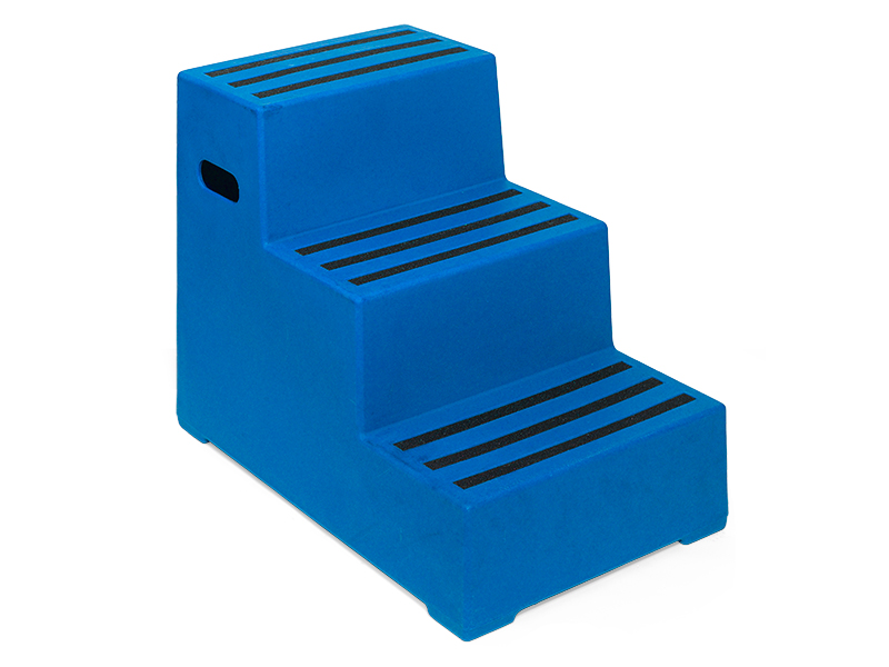 3 Step Plastic Steps (Blue)