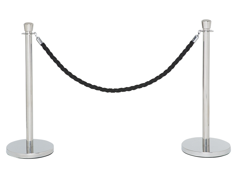 Barrier Rope (2 Posts, Black)