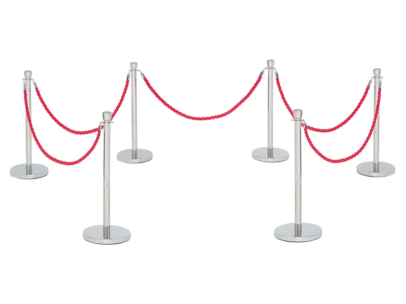VIP Red Rope (6 Posts, Red)