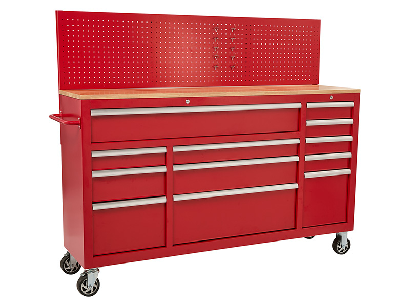 Rolling Workbench with Pegboard