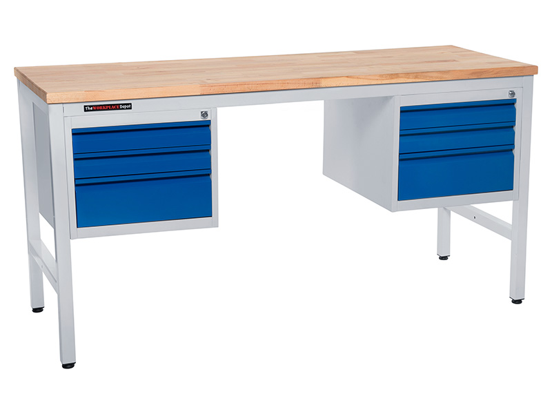 1600mm Workbench with 2 x 3 Drawer