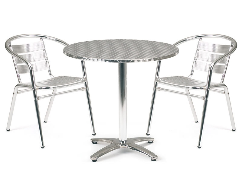 Rio Circular Cafe Furniture (Table with 2 x Armchairs)
