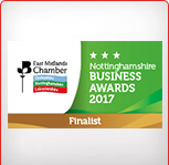 East Midlands Chamber of Commerce Award 2017 Finalist