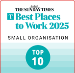 THE SUNDAY TIMES BEST PLACE TO WORK 2025 - TOP 10