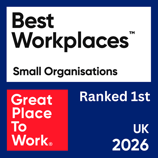 Best Workplaces Small Organisations ranked 1st UK 2026