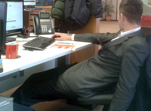 Office slouch seating style