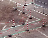 Plastic chain being used at Birmingham airport