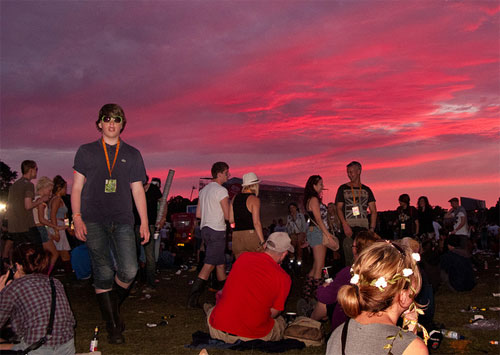 Festival sunset