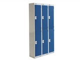 Blue workplace safety lockers