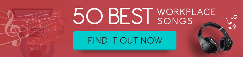 50 workplace songs banner