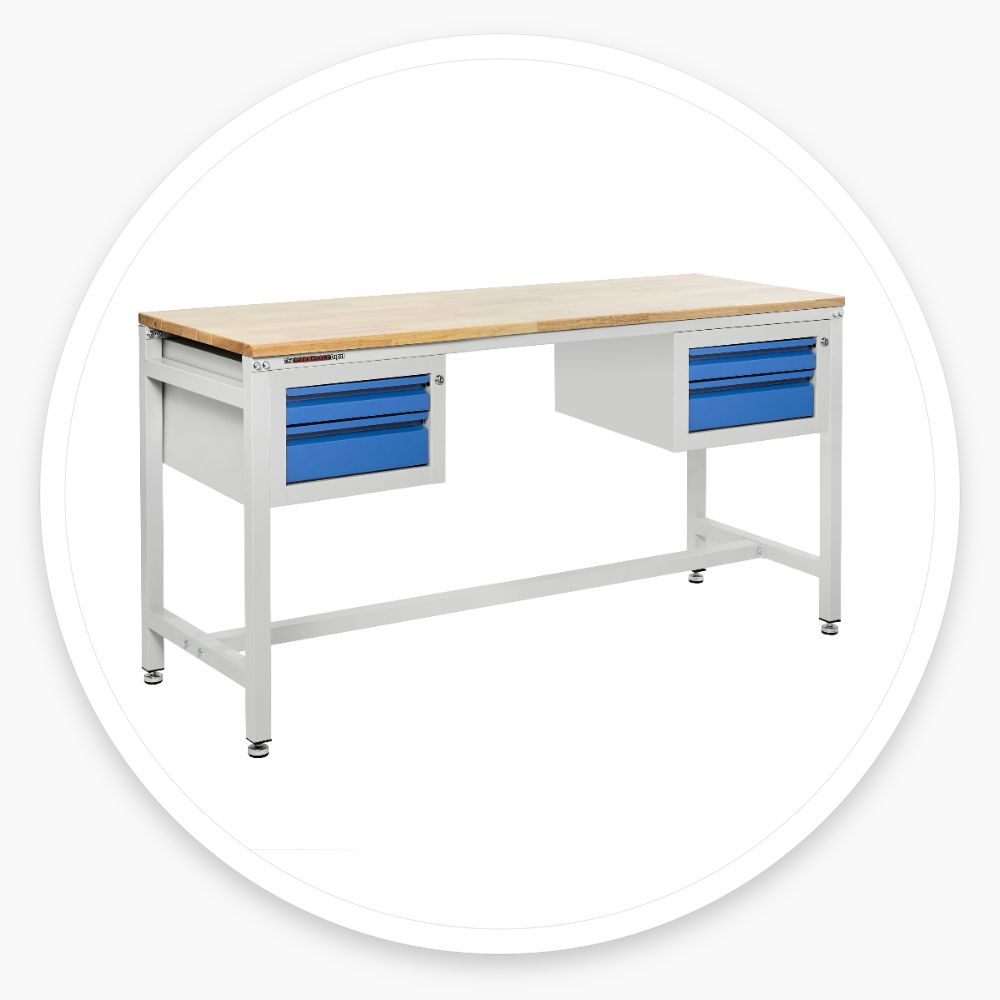 Industrial Workbench Table