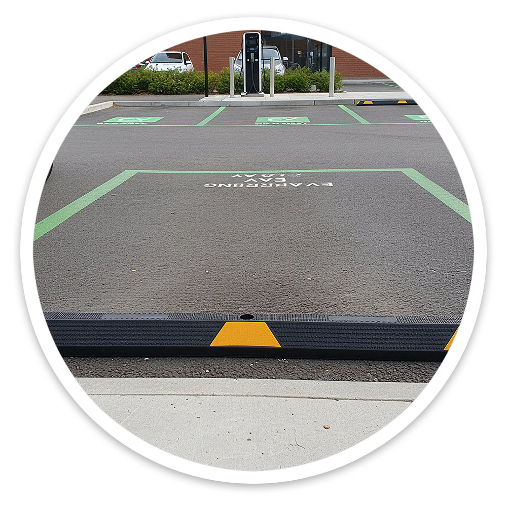 Rubber Parking Kerbs
