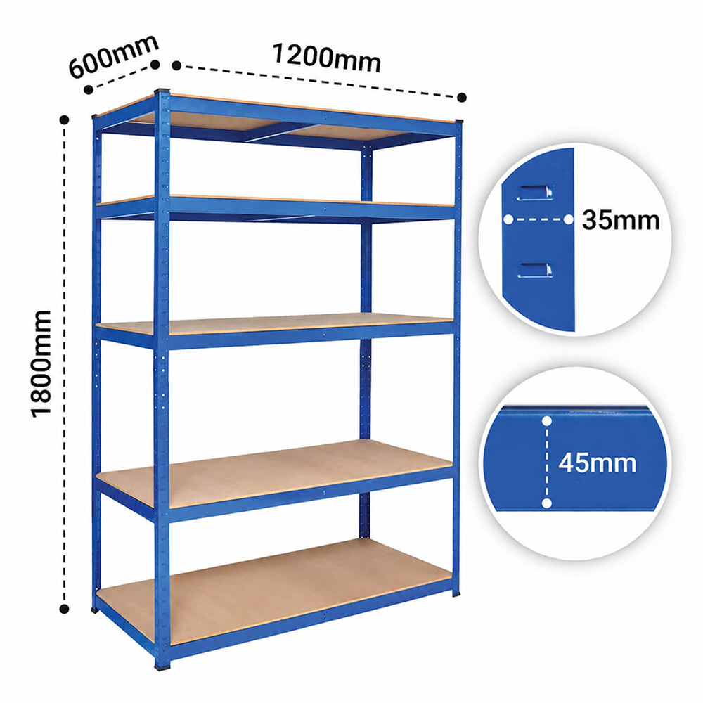 Archive Box Shelving dimensions