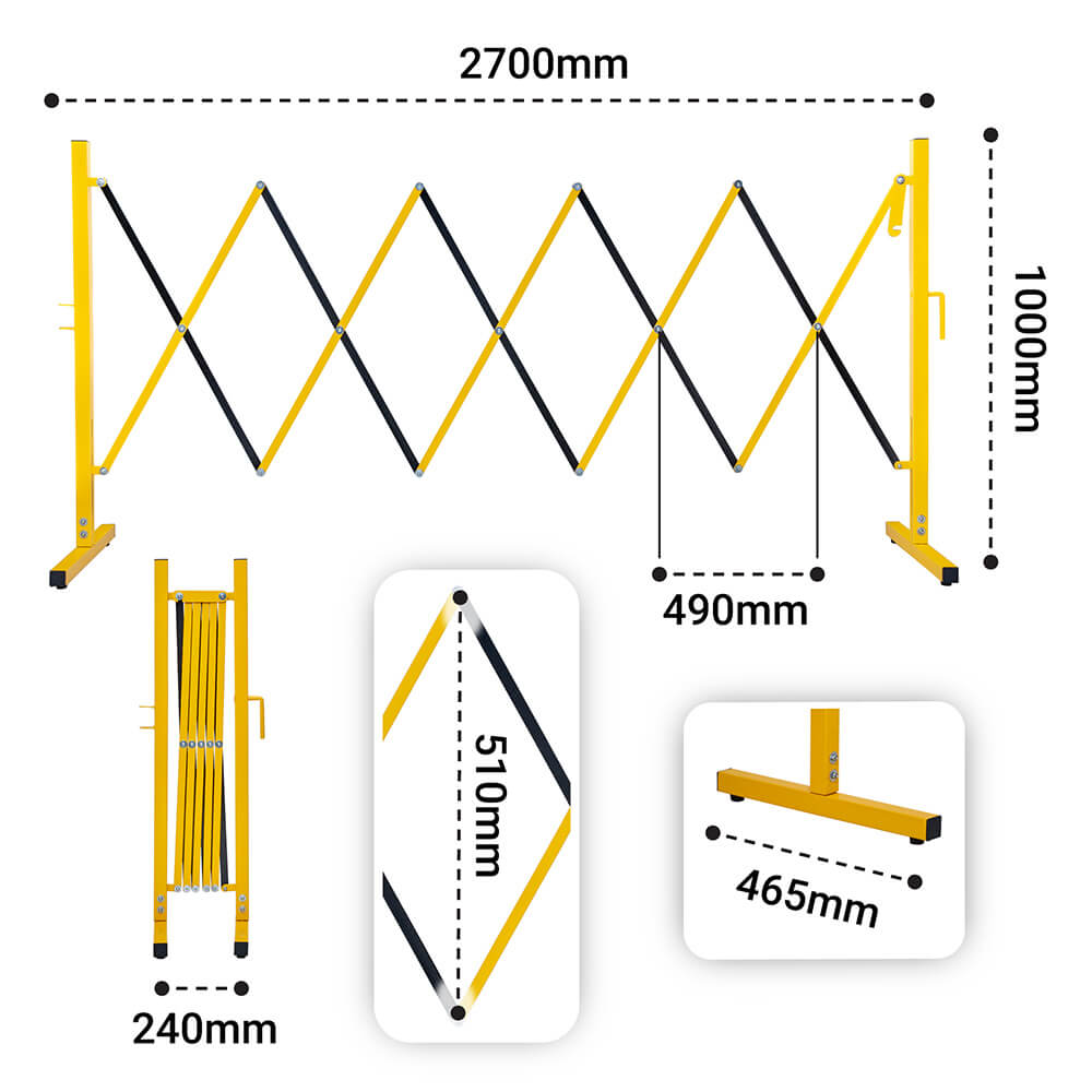 Small Expanding Safety Barrier
