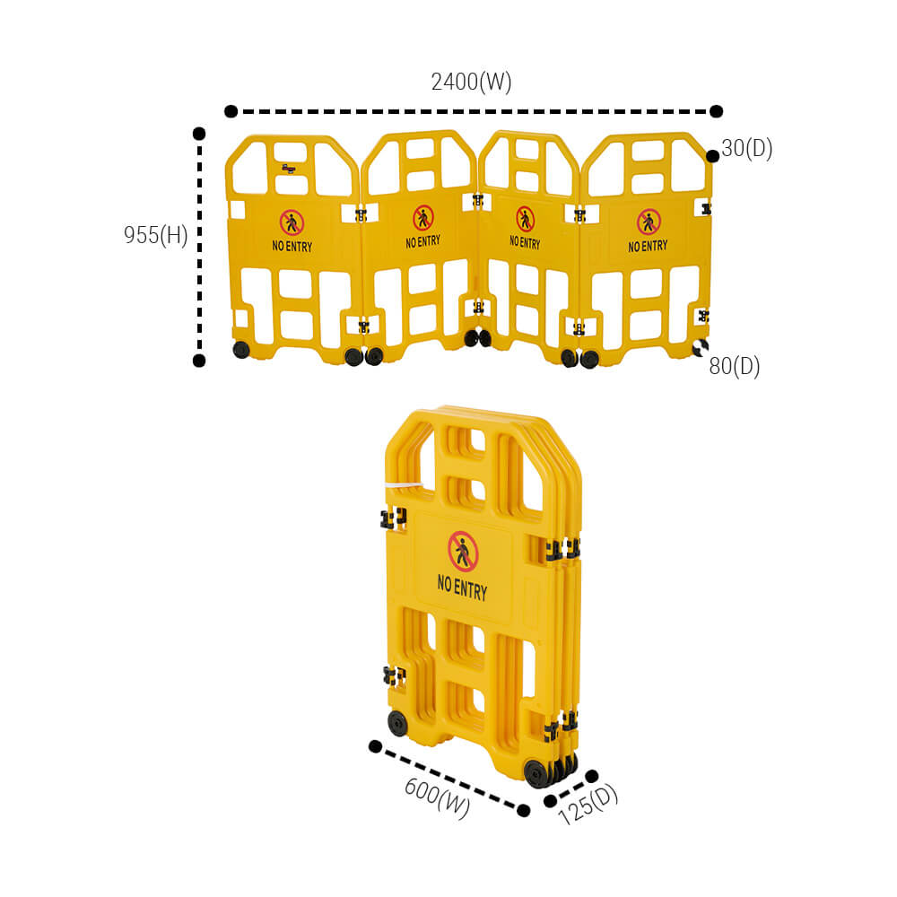 Folding Maintenance Barricade