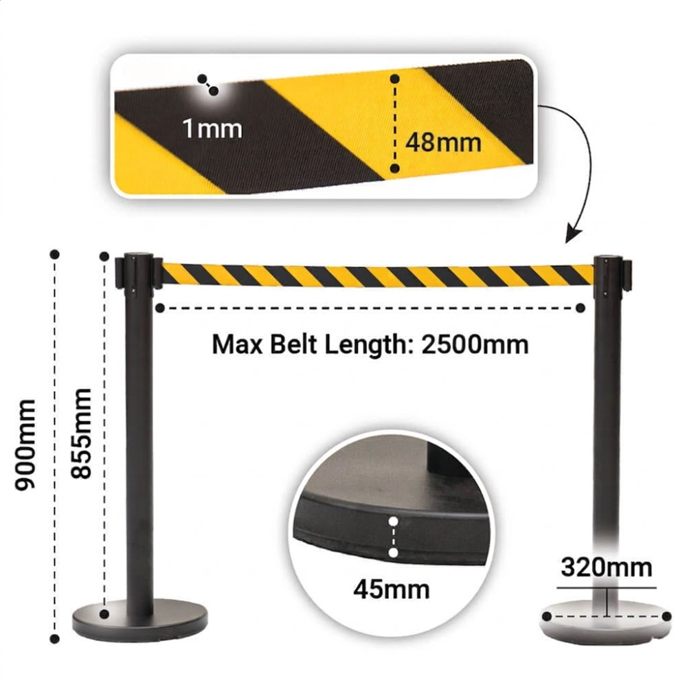 Retractable Barrier Posts