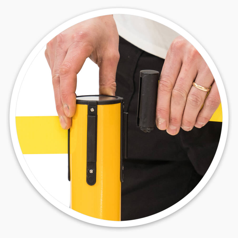 Retractable Caution Barrier Free Next Day Delivery