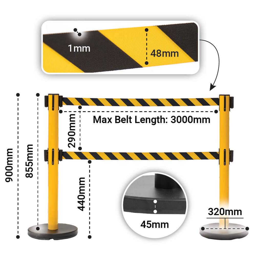 Tensile Belt Barrier