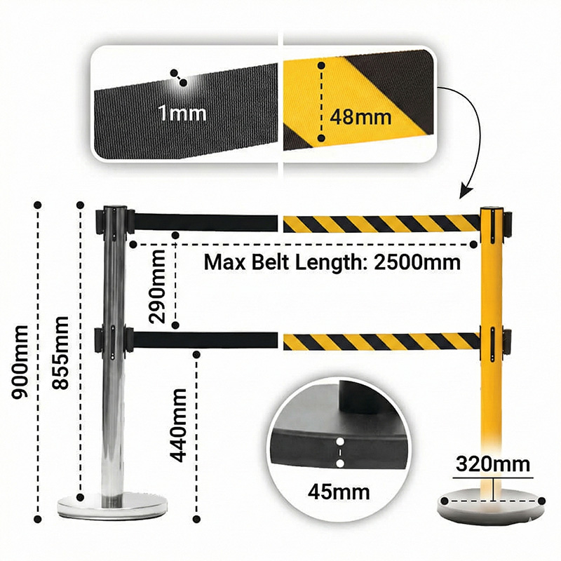 Tensile Belt Barrier
