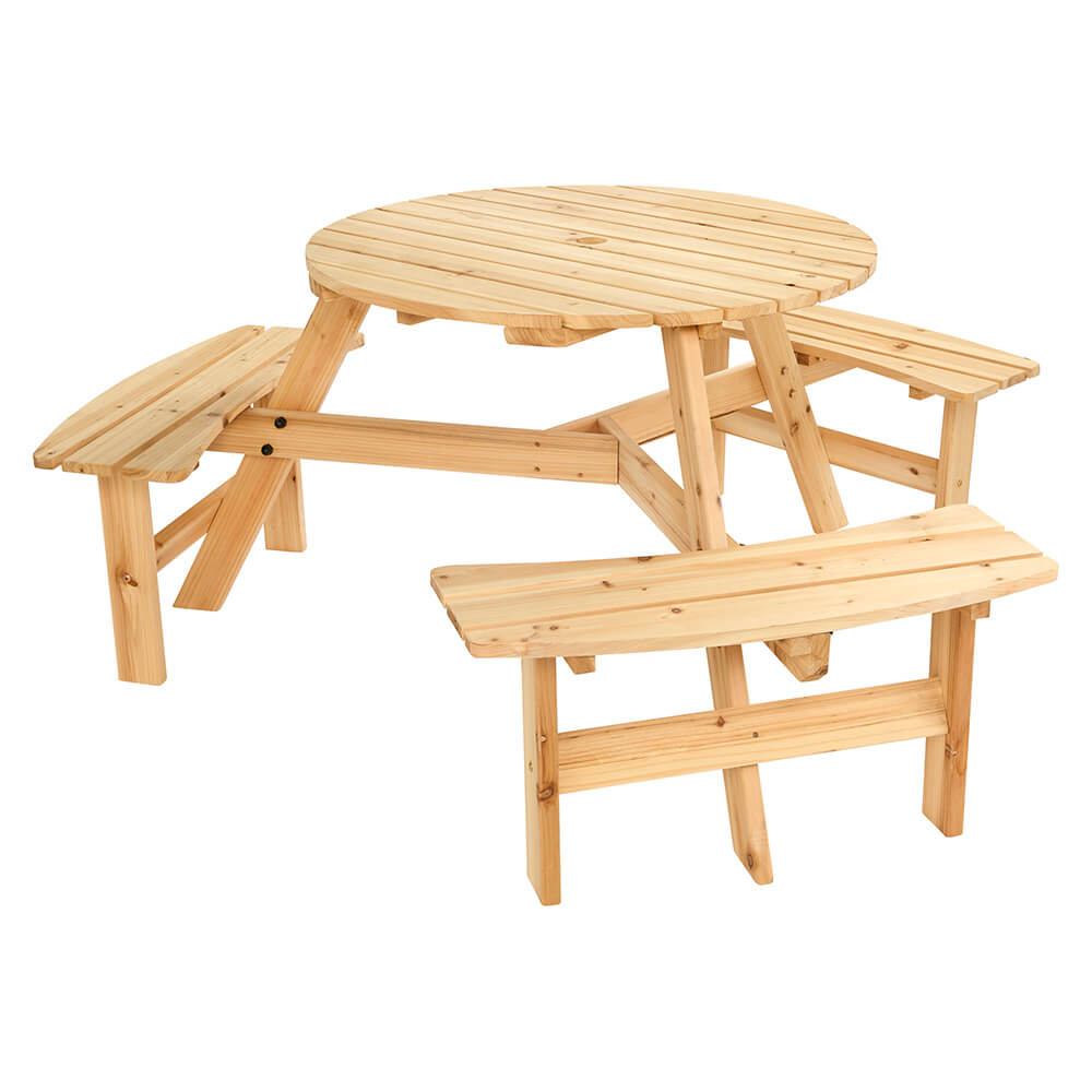 6 Seater Round Bench