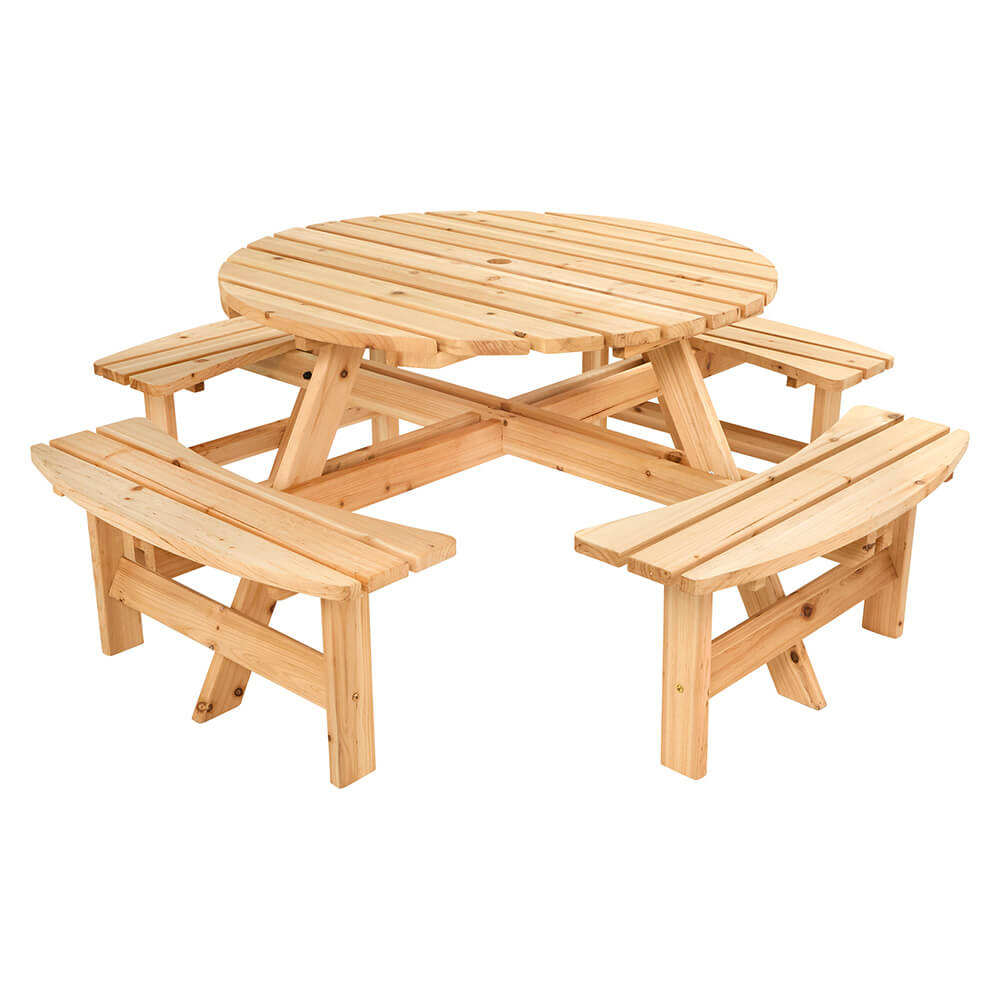 8 Seater Outdoor Bench