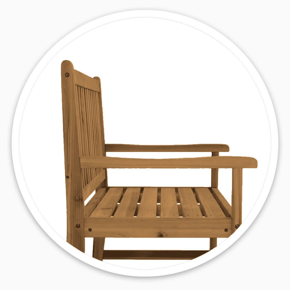 Walnut Wooden Bench