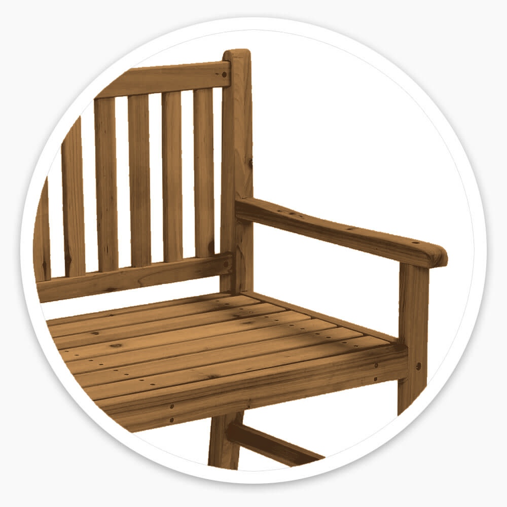 Walnut Wooden Bench