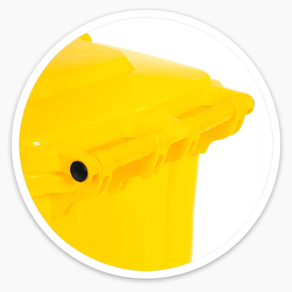 Yellow Wheelie Bin