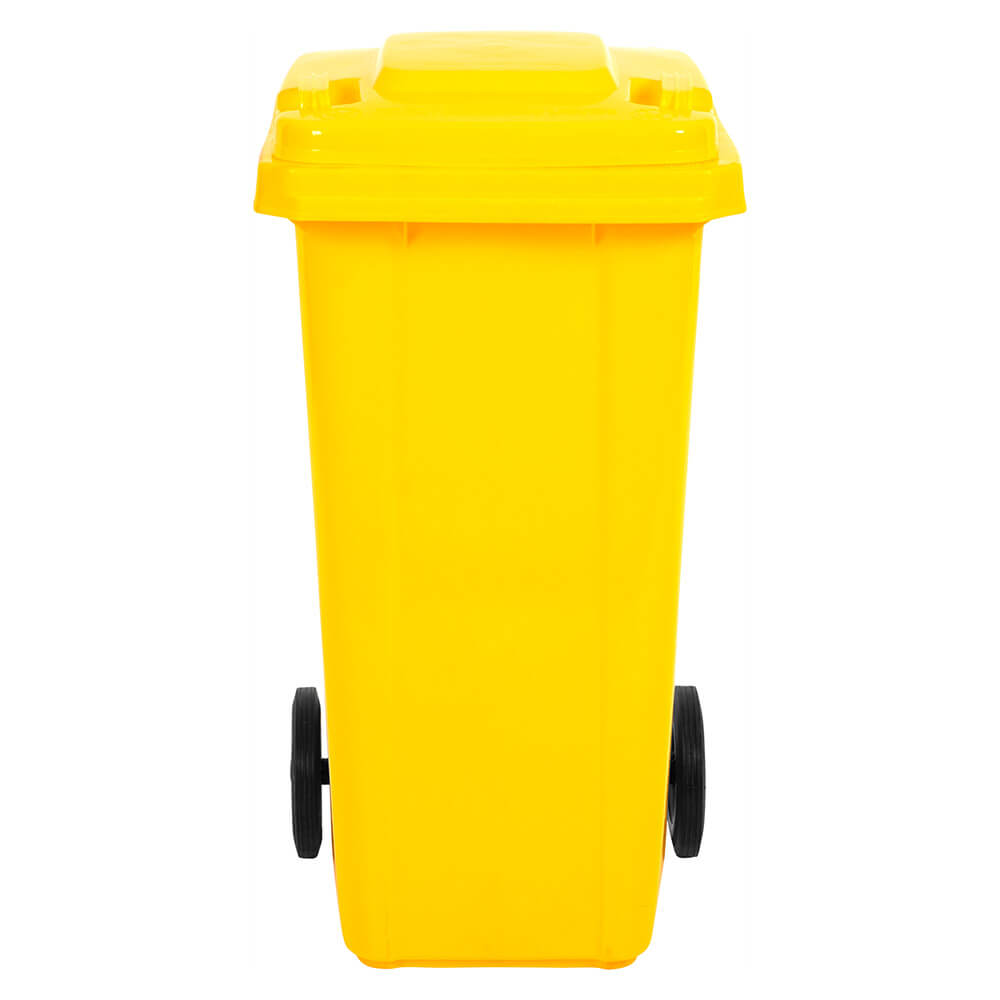 Yellow Wheelie Bin